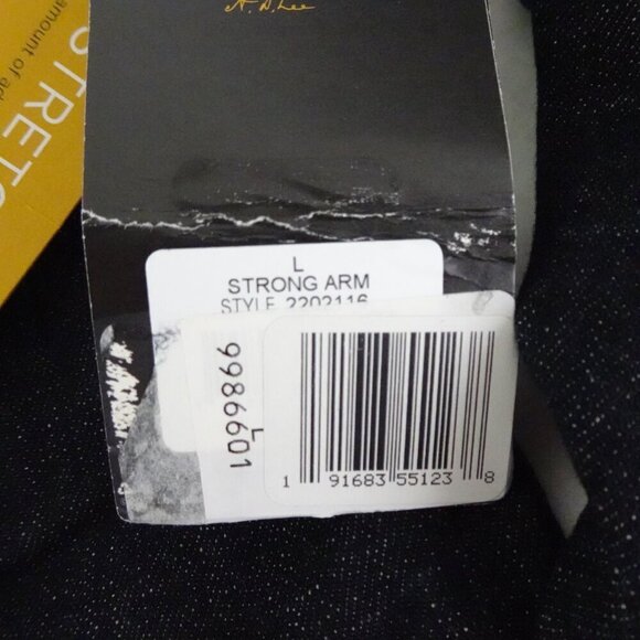 Lee Jean Jacket Men's Size L Blue Stretch Denim Button Front Trucker Jacket - Picture 7 of 10